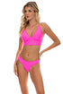 Luli Fama Fierce Soul Cross Back Bustier Top